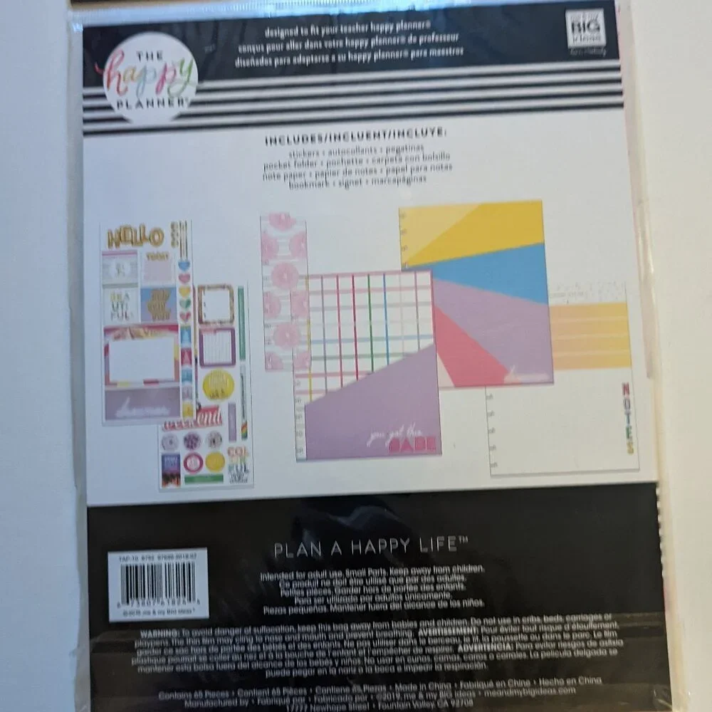 NWT 65 pcs Happy Planner Big 'You Got This Babe' Accessories Pack Stickers NEW